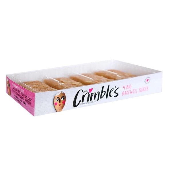 9x4Pk Mrs Crimble's Bakewell Slices - Wheat & Gluten Free