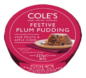 12x227g Coles Festive Plum Pudding