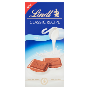 19x125g Lindt Classic Milk BAR 