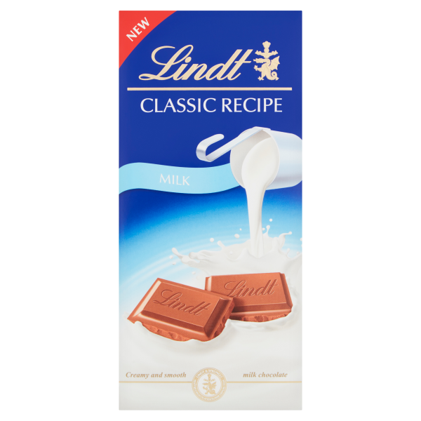 19x125g Lindt Classic Milk BAR 