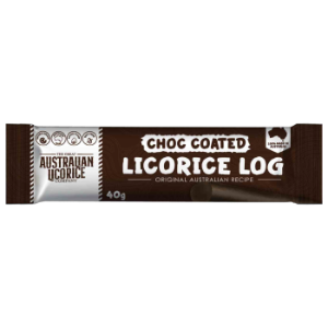 4x25x40g Chocolate Coated Soft Eating Licorice Log 