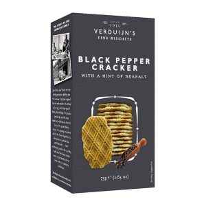 12x75g Verduijn's Black Pepper Crackers