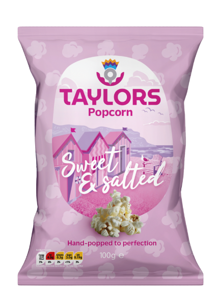 8x100g Taylors Sweet & Salted Popcorn