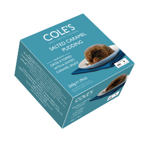 6x260g Coles Boxed Salted Caramel Steamed Pudding